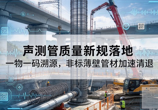 田东声测管质量新规落地，一物一码溯源，非标薄壁管材加速清退