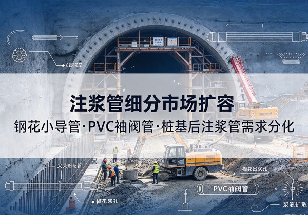 田东注浆管细分市场扩容，隧道钢花小导管、PVC 袖阀管、桩基后注浆管需求分化